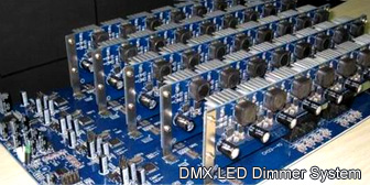 12~80 Channels Constant Current LED Dimmer System C/W DMX512 Protocol, 220V AC input, 350mA constant current output per channel, 1~12pcs 1W LED in serial per channel, LED Driver overheat protection. Slot card design, easy to repair and replacement. Standard 3U chassis.